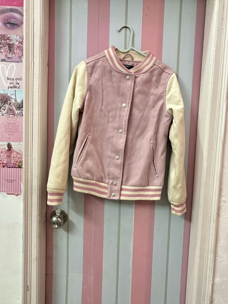 Cute Pink Varsity Jacket