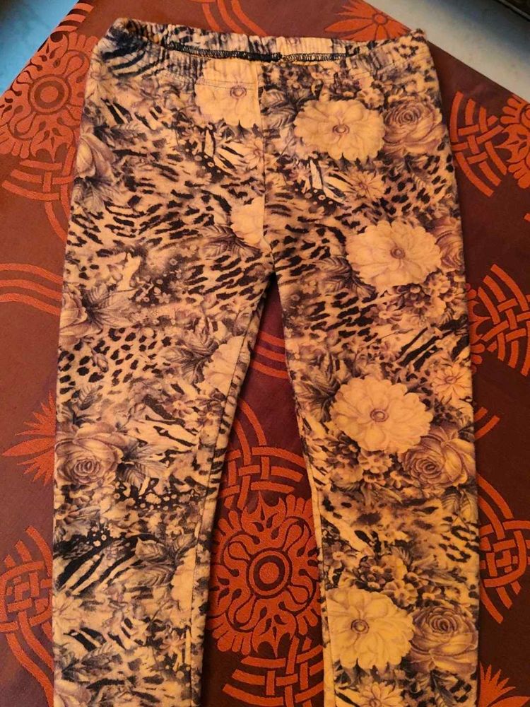 Floral Animal Print Leggings