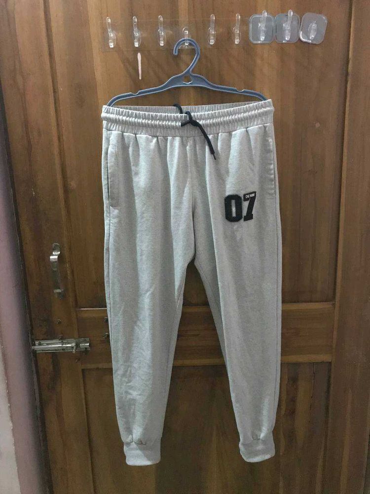 Gray Joggers with &#39;07&#39; Detail