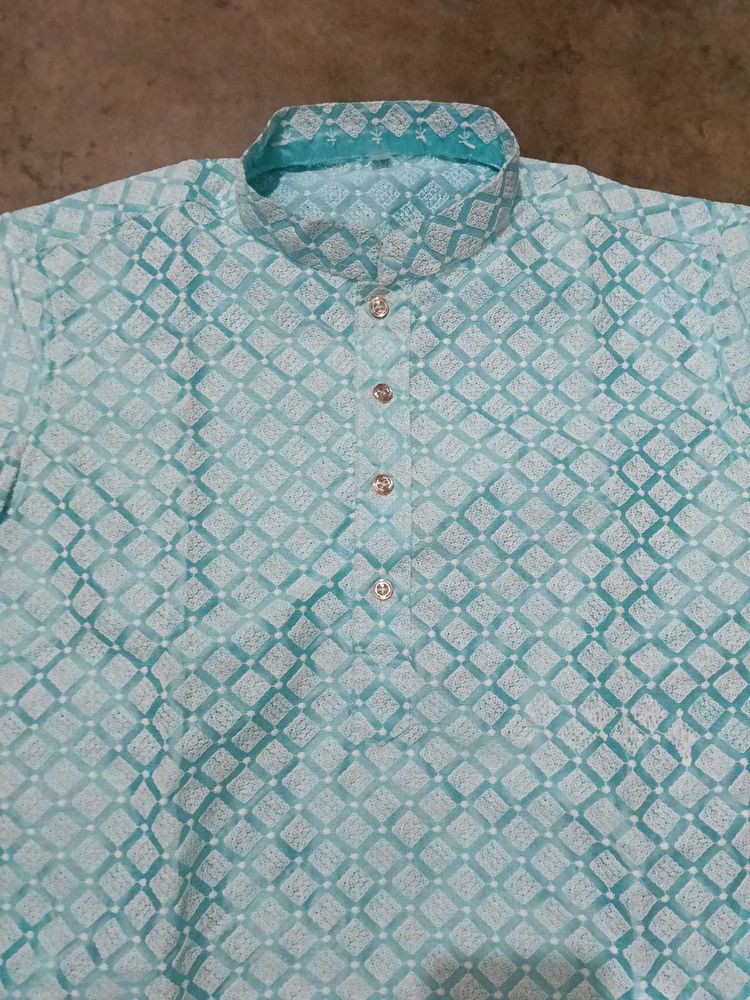 Men&#39;s Light Blue Kurta
