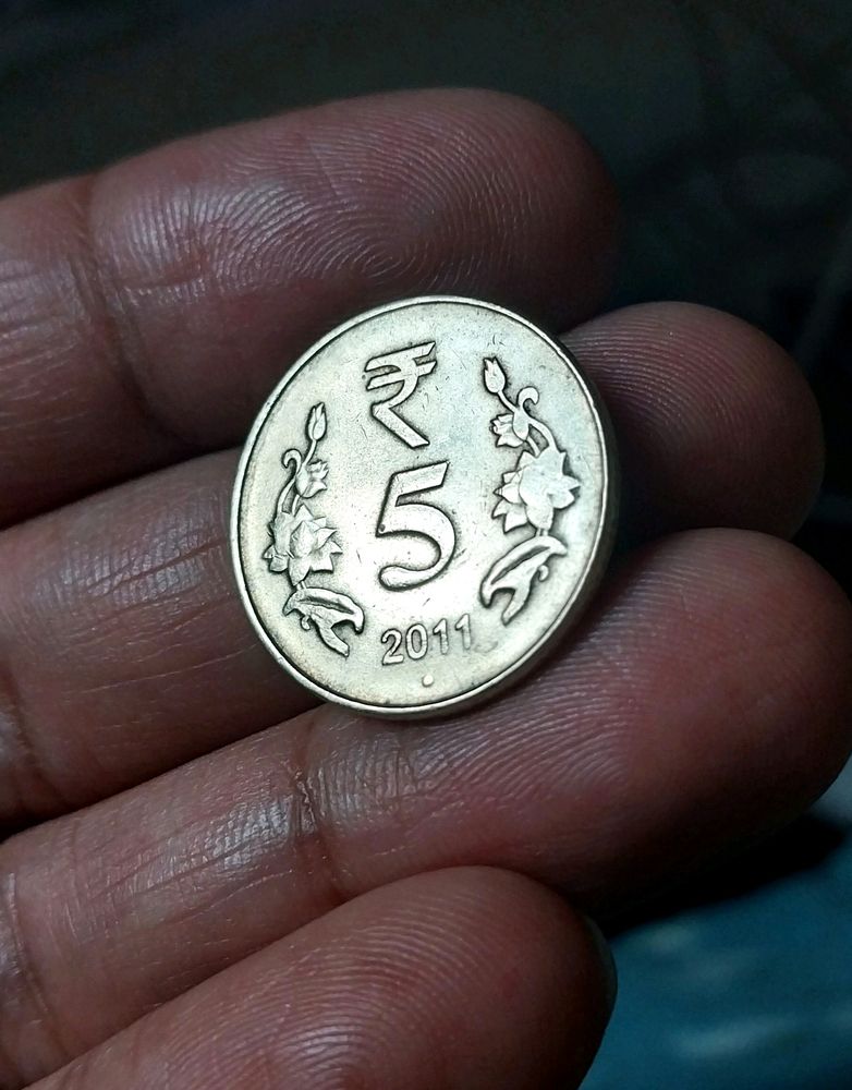 5 Rupee Coin 2011 Noida Mint