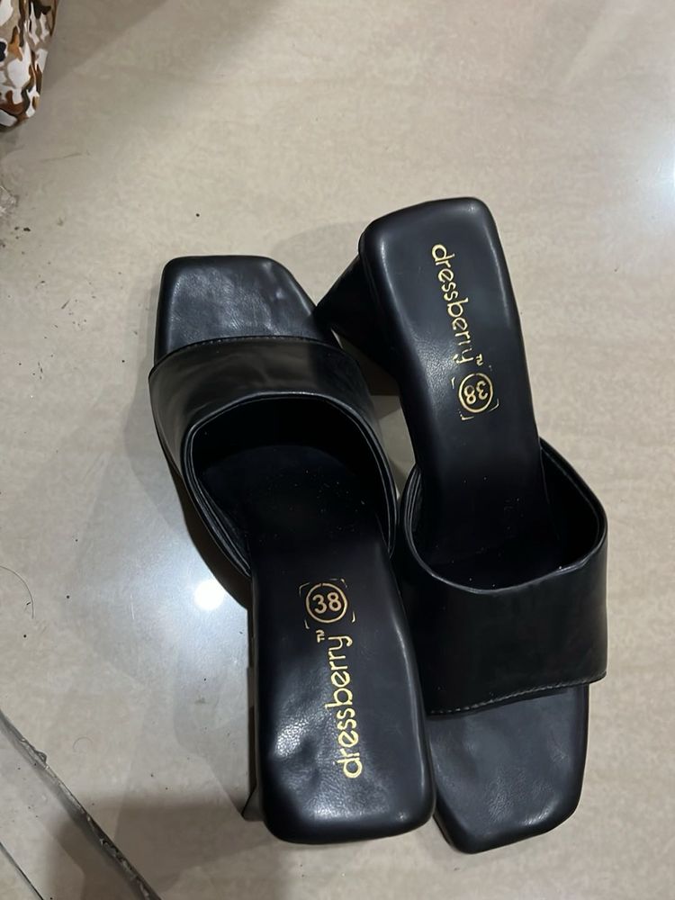 Black DressBerry Heels