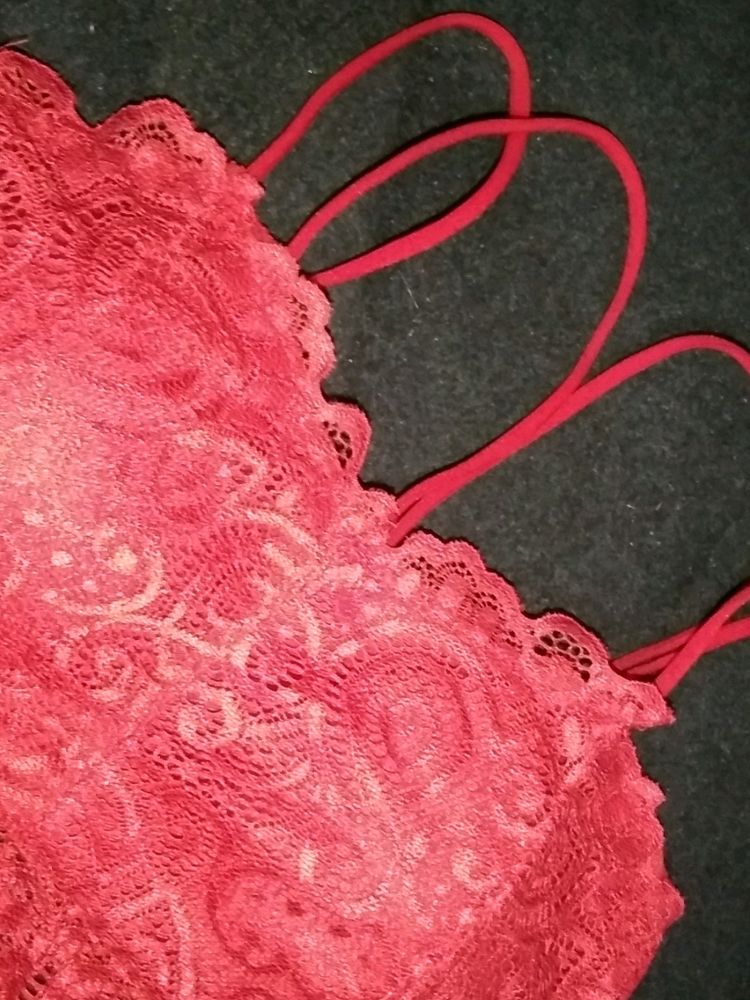 Red Padded Crop Top