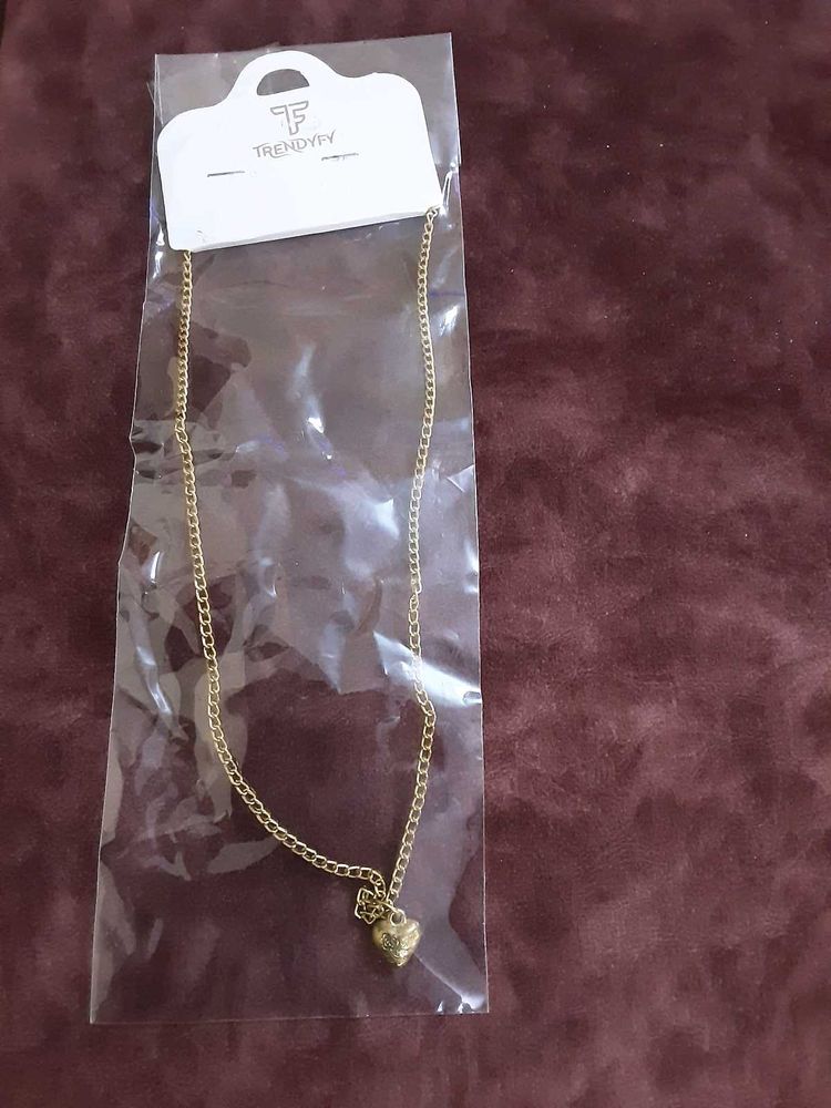 New Gold Heart Chain Necklace