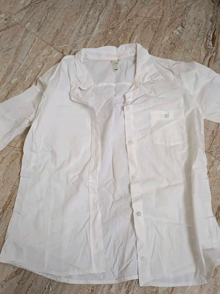 White Button-Down Shirt