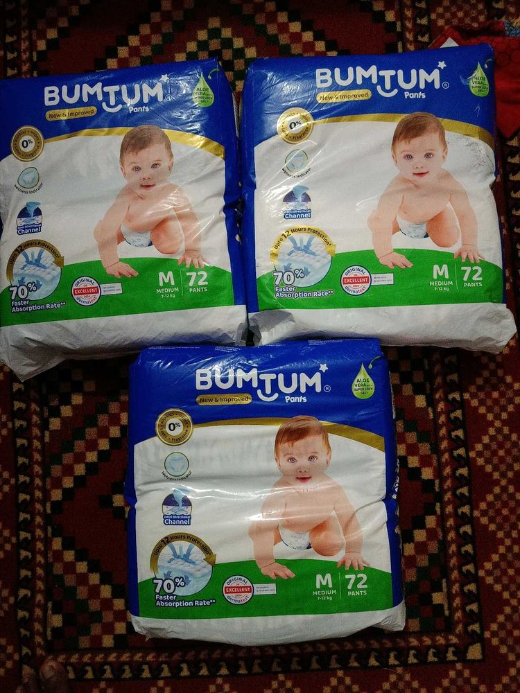 Pack Of 3 ,72x3, Peice Medium Size