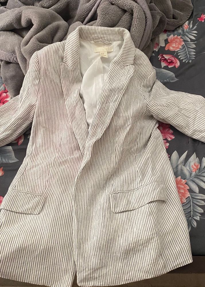 Striped Casual Blazer