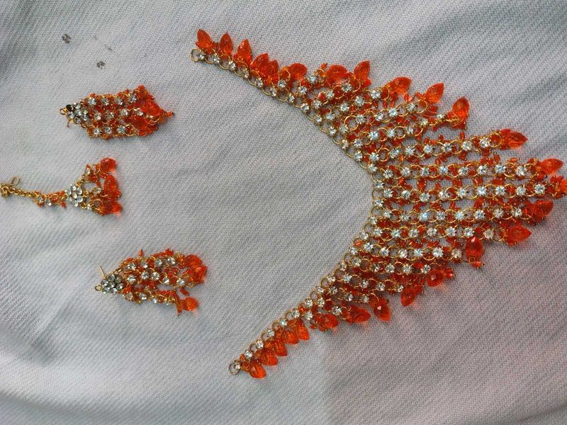Orange Jewelry Set