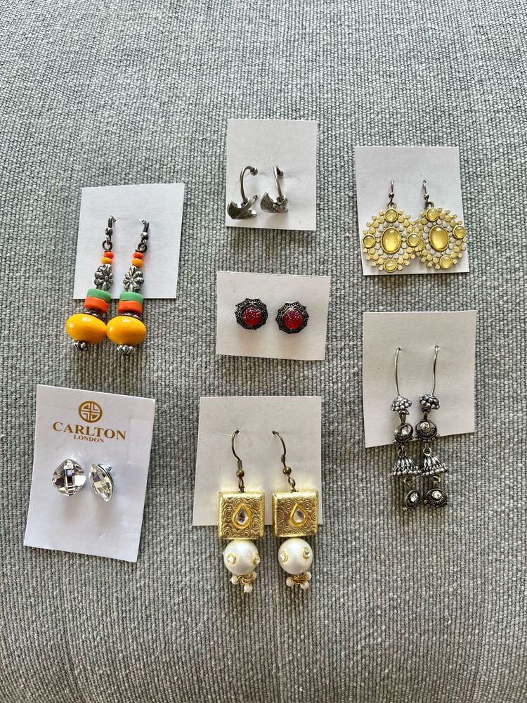 Assortment Of 7 Earrings &amp; Studs