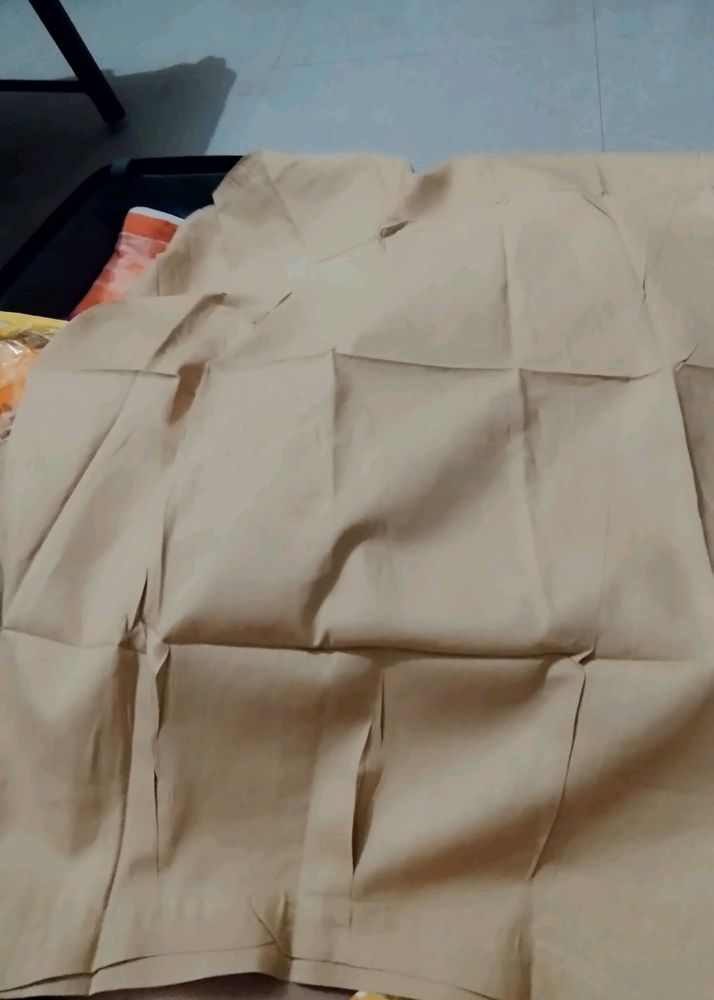 Tan Fabric Piece Sareee