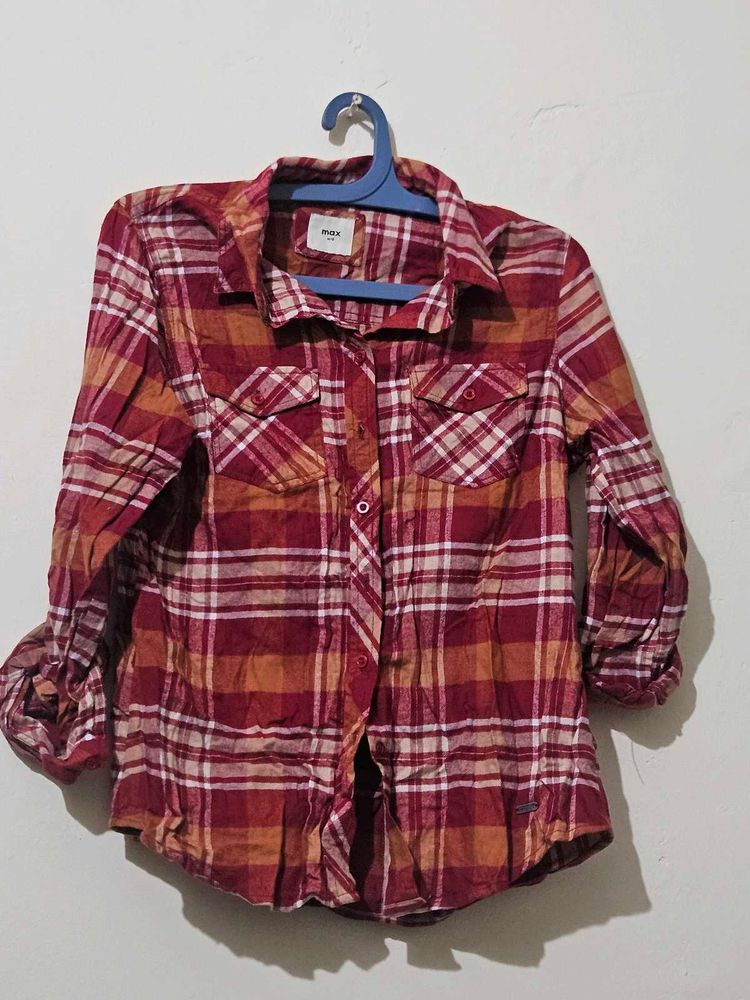 MAX Plaid Flannel Shirt
