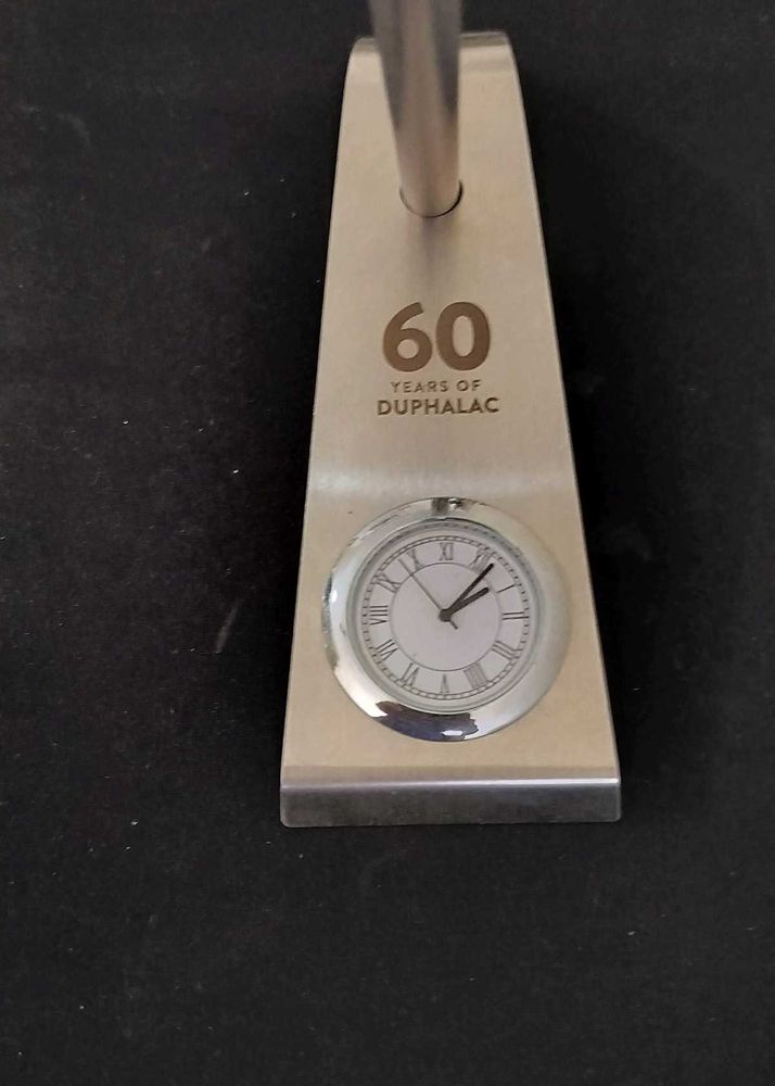 Table Pen Stand With Watch