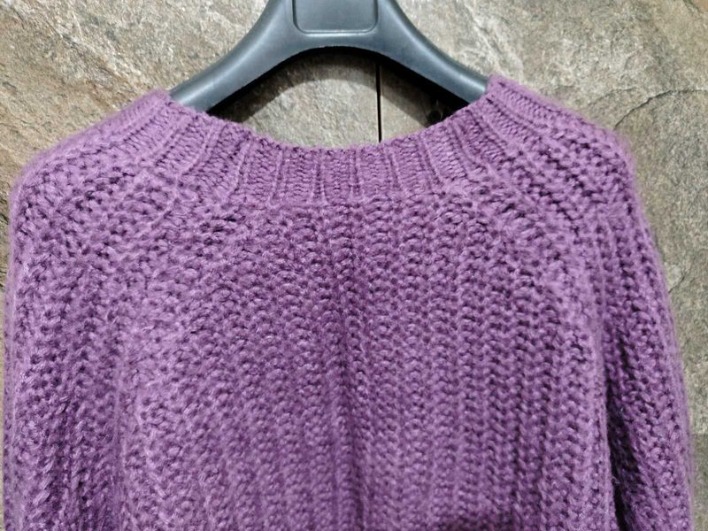 Purple Knit Sweater