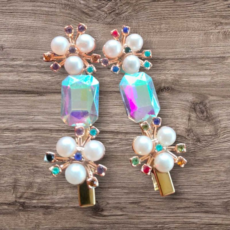 Statement Pearl &amp; Crystal Pins