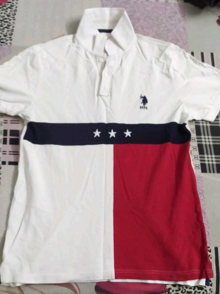 White U.S. Polo T-shirt