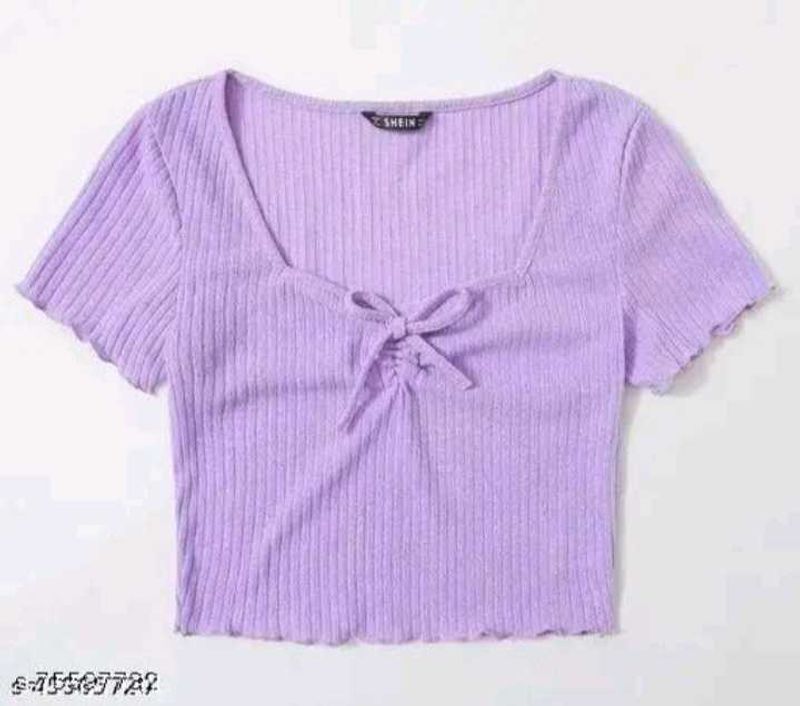 lavender cute top with a bow