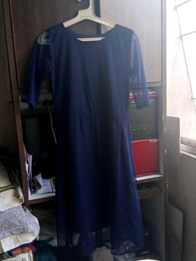 Navy Blue Casual Dress