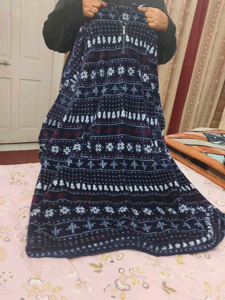 brand new Cozy Patterned Fleece winter dress