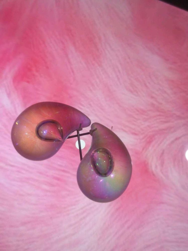 Trendy Transparent 3D Korean Earings