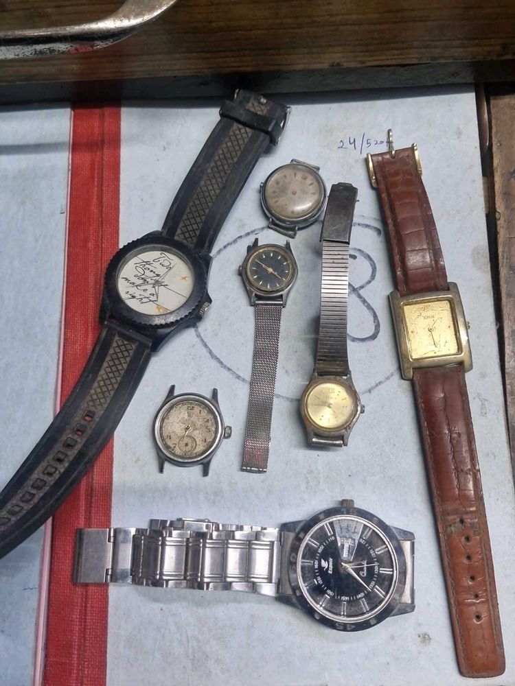 not working 7 pcs lotVintage Watch Collection