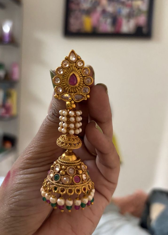 Layer Jhumka Earrings