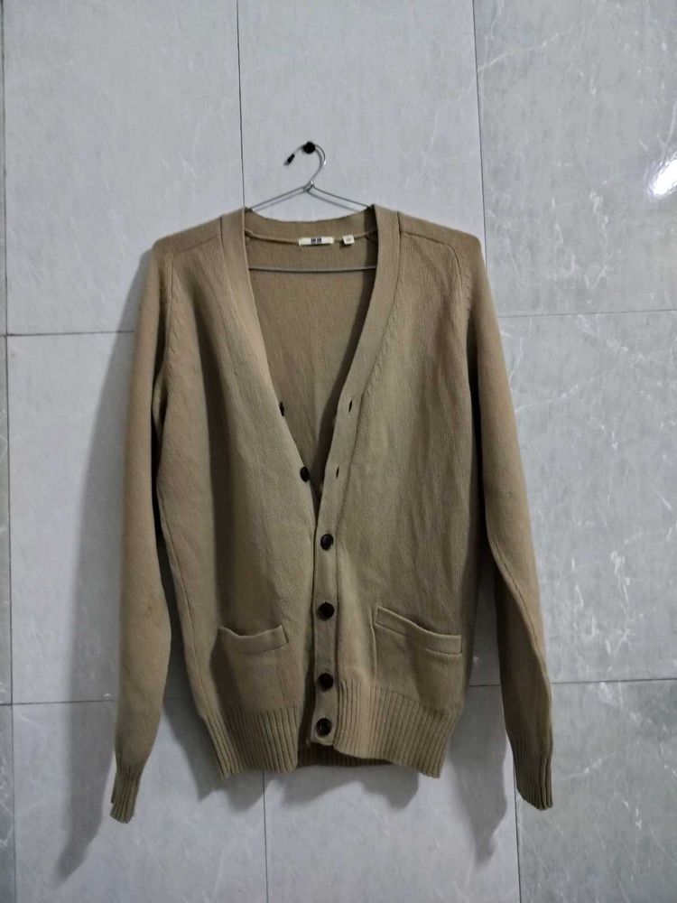 Branded Pastel Brown Cardigan