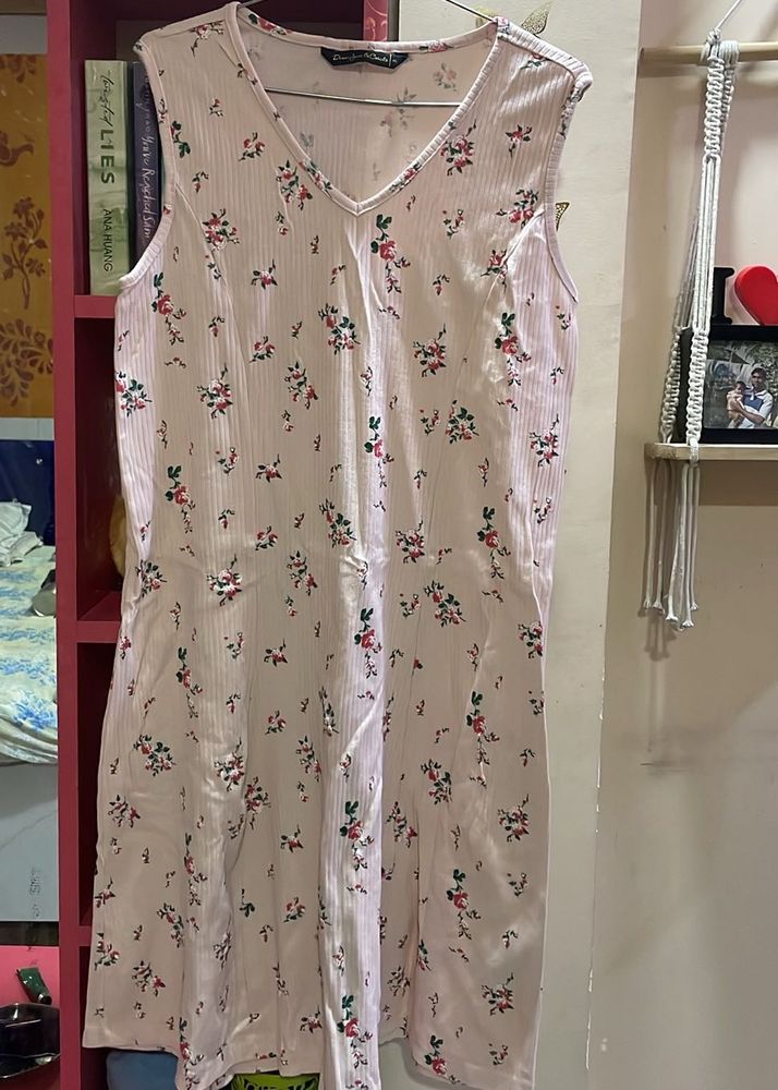 Floral Print Sleeveless Dress