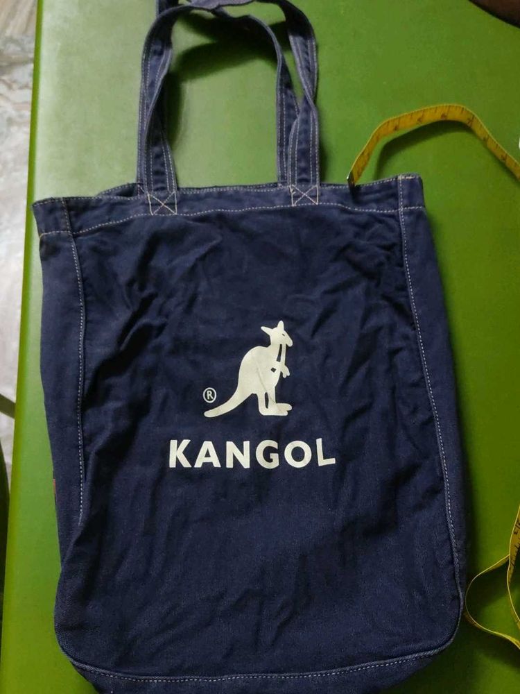 Kangol Blue Denim Tote Bag