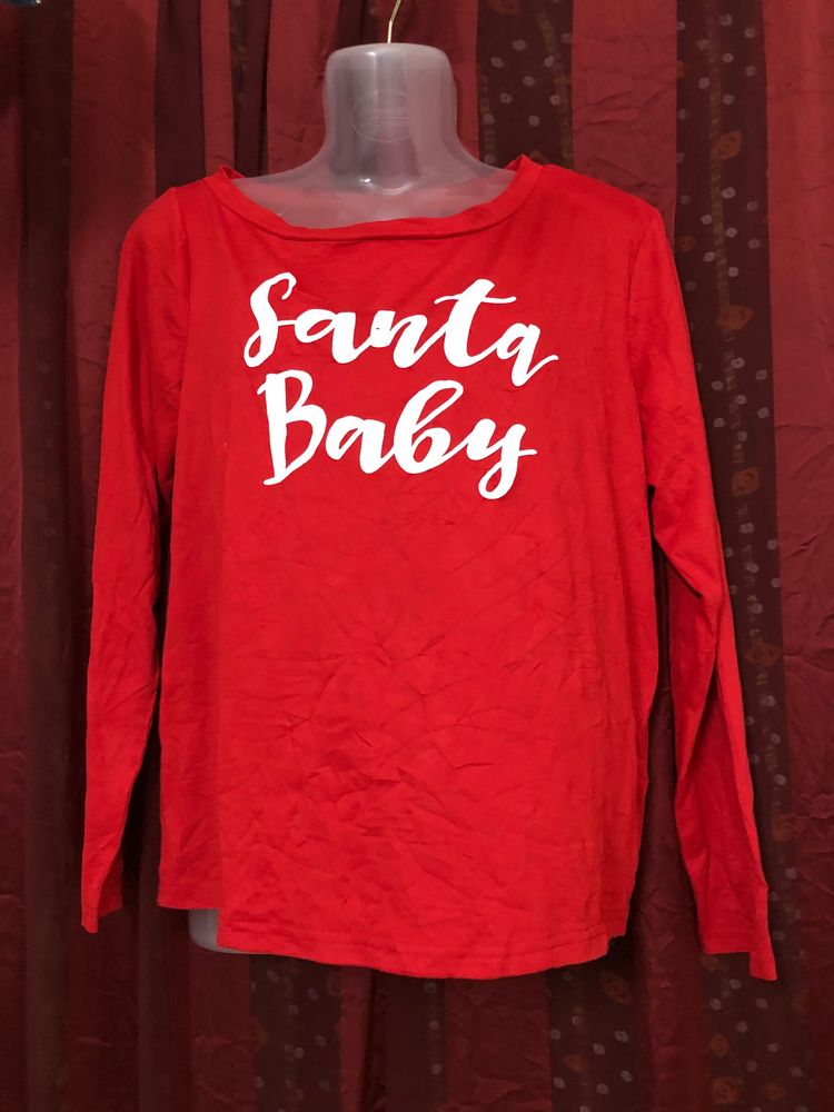 Red Long Sleeve T Shirt