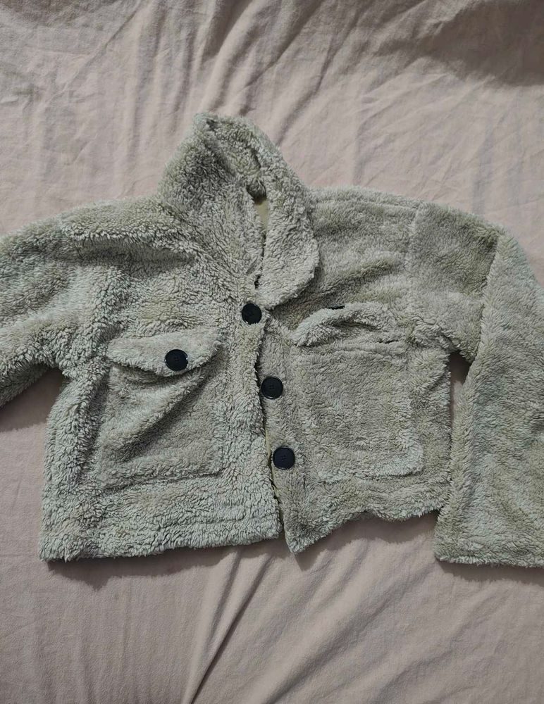 Beige Fur Jacket 🧥