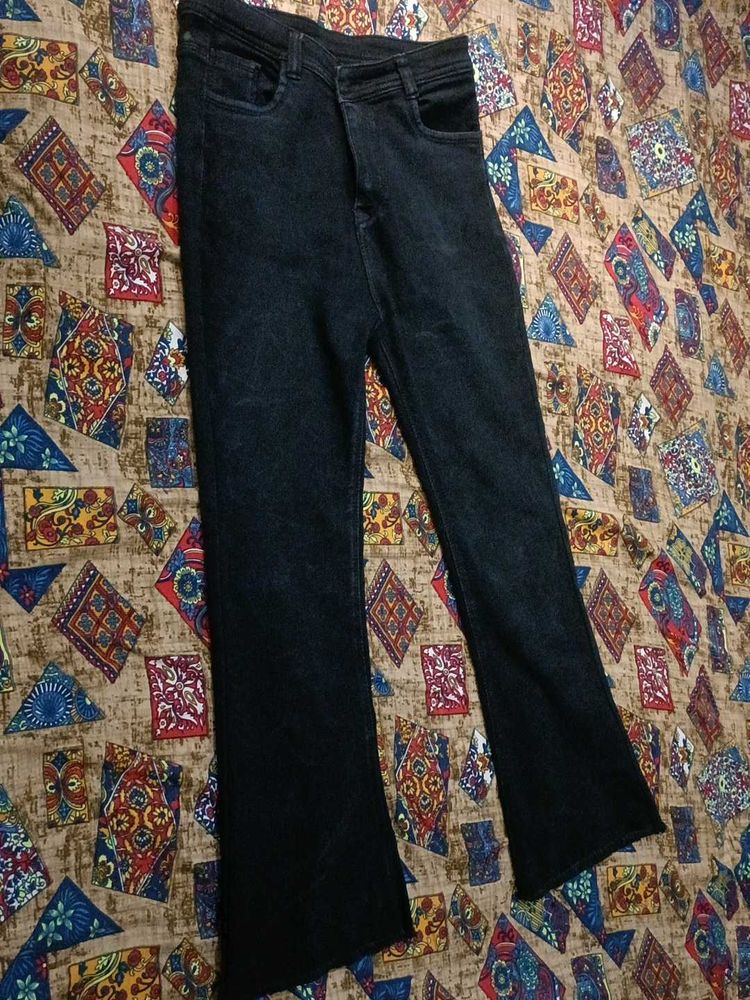 Black Bell Bottom Jeans