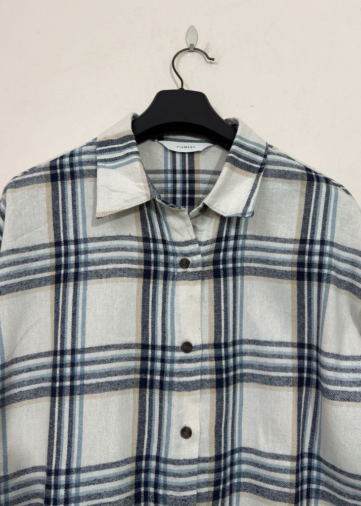 Plaid Button-Down Shirt