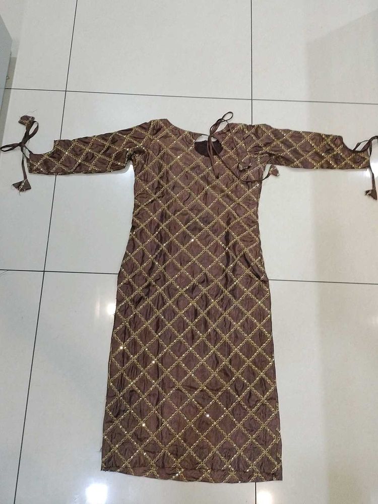 Brown Kurta