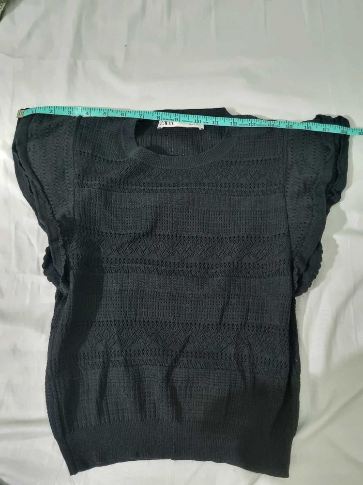 Zara Double Layer Sleeve Top