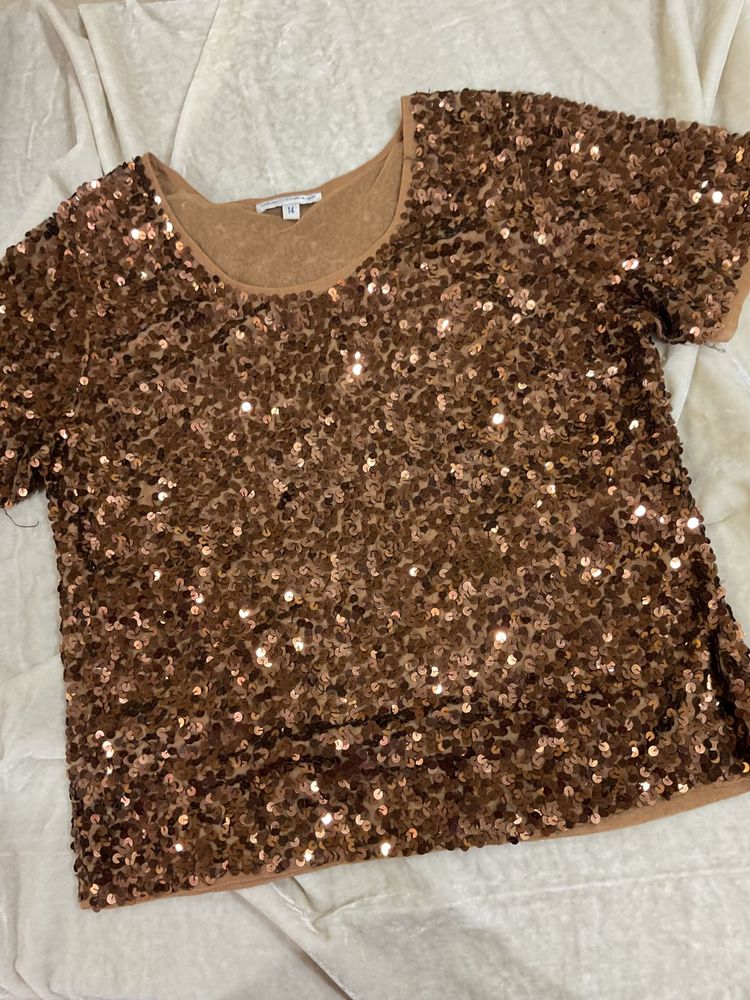 🤎Sequin Brown Top🤎