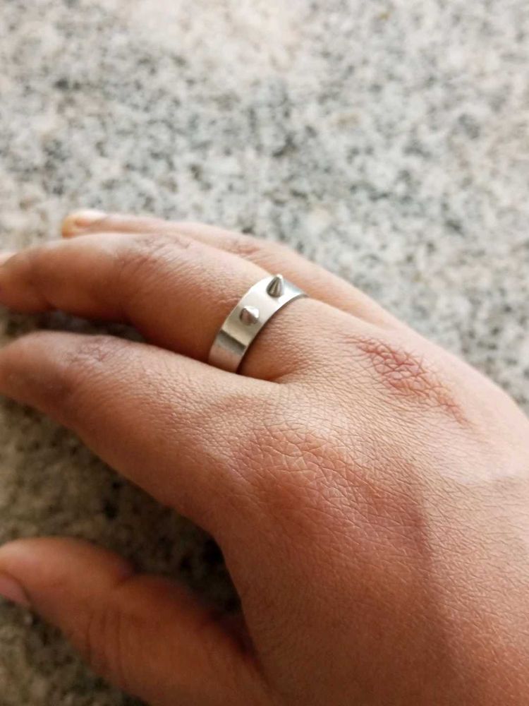 Spiked Silver Ring