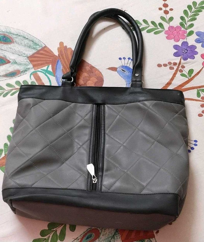 Stylish Grey Handbag