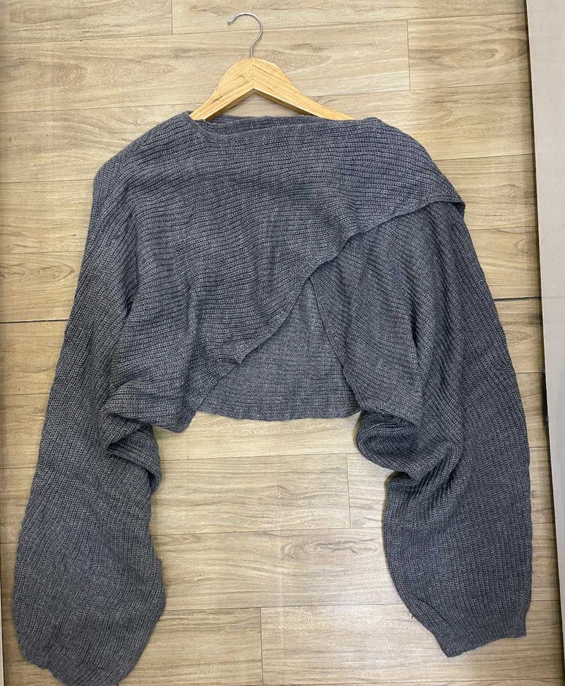 Knit Oversized Crop Top