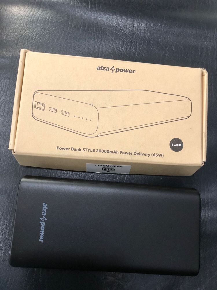 Alza Power Bank STYLE 20000mAh - Black