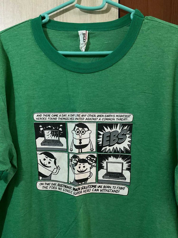 Green Graphic Print Tee(unisex)