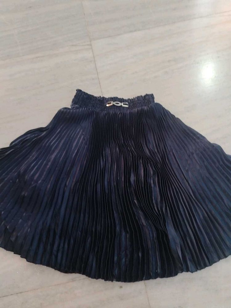 Pleated Mini Skirt