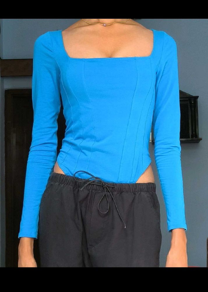 H&amp;m Blue Bodysuit