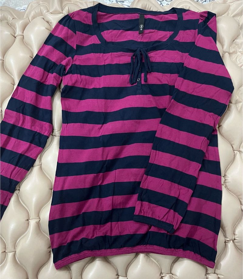 Striped Long Sleeve Top