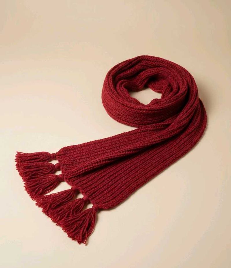 Mikasa scarf red Knit Muffler