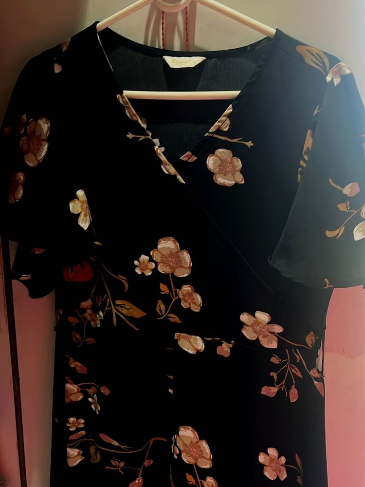 Floral Wrap Dress