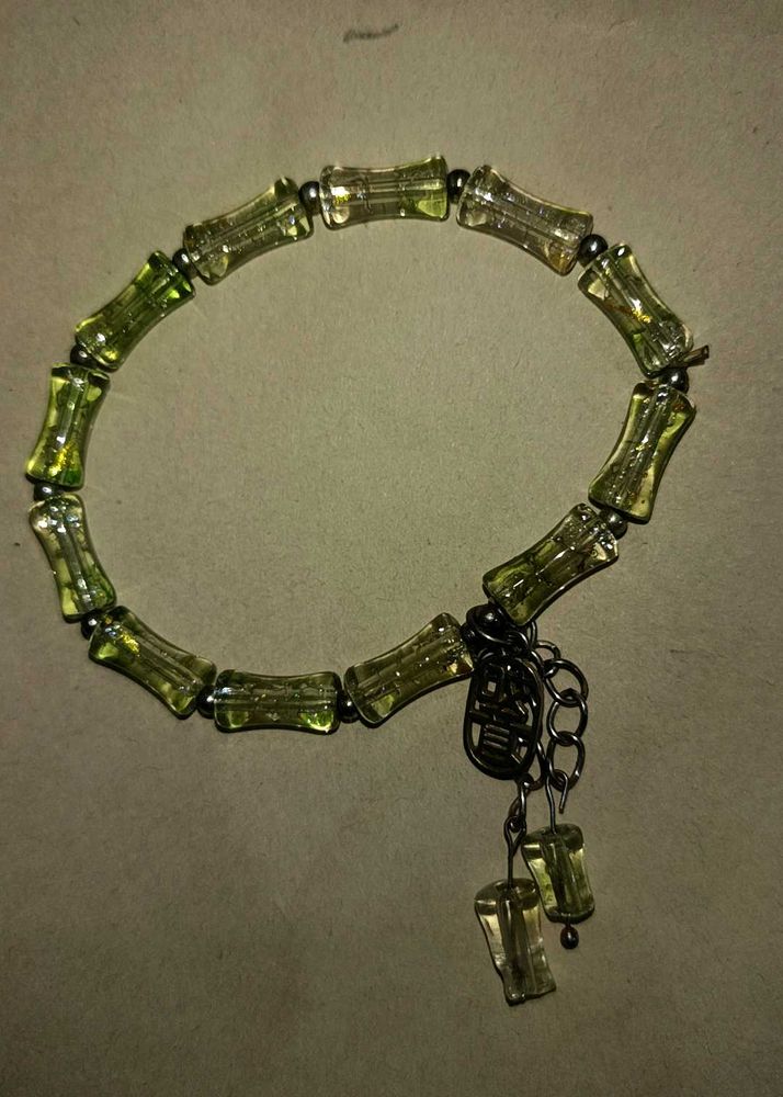 Green Beaded Bracelet