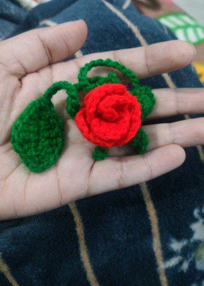 Crochet Rose bookmark