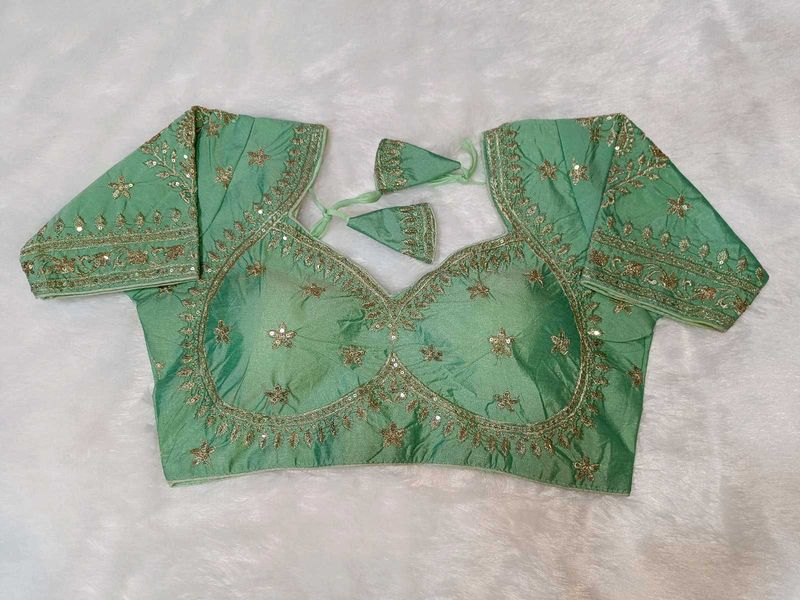 Greenish Sabyasachi Blouse