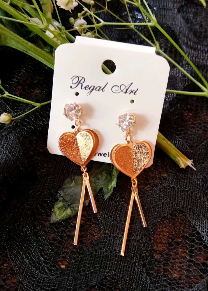 Heart Drop Earrings