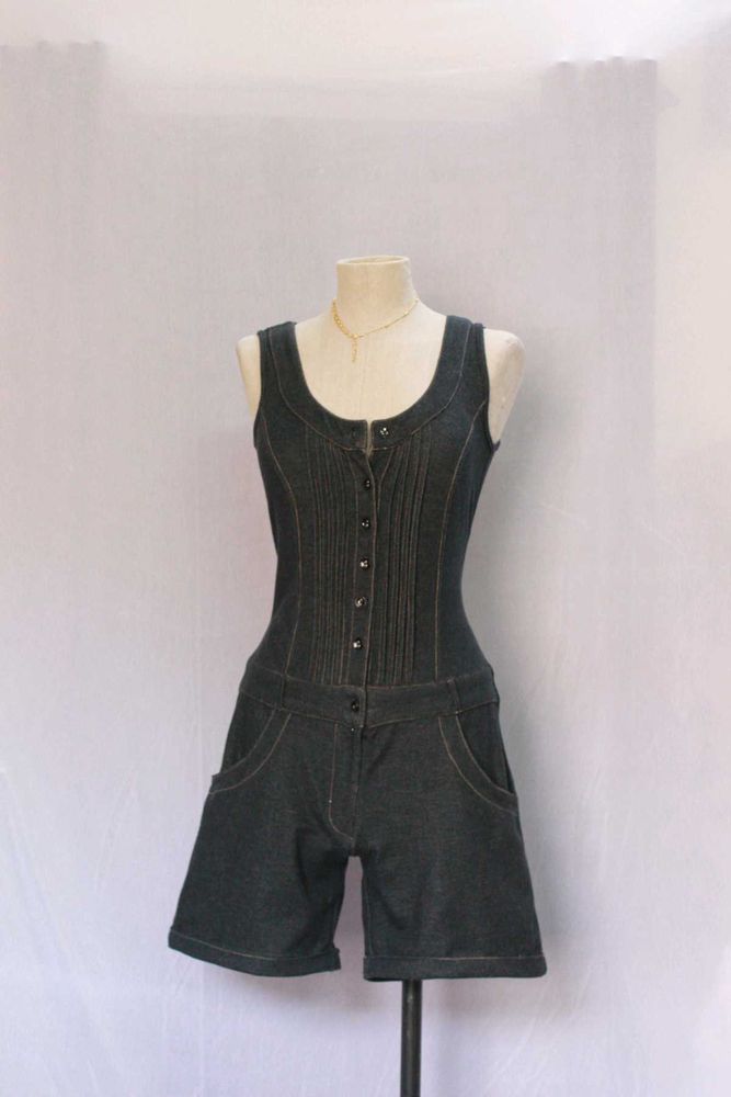 Denim Romper